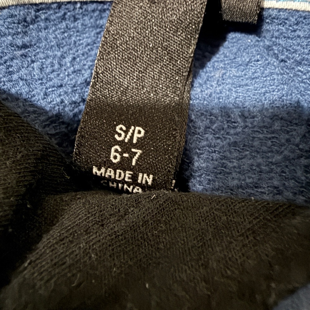 Kids Shaun White Hoodie, skateboarding, Blue with Owl Design, sz 6-7 - Picture 6 of 7